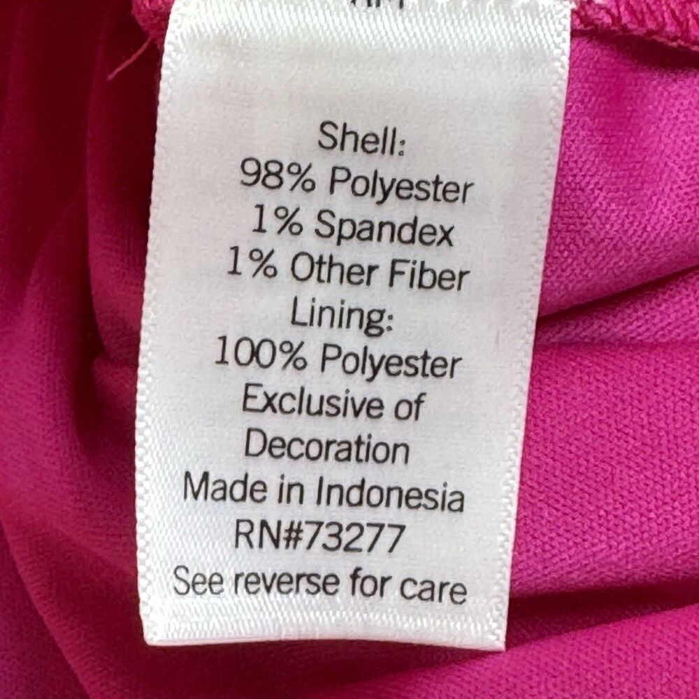 NWT Nine West Pink Pleated Dress Medium Sleeveless Elastic Waist Flowy Summer - Picture 5 of 7
